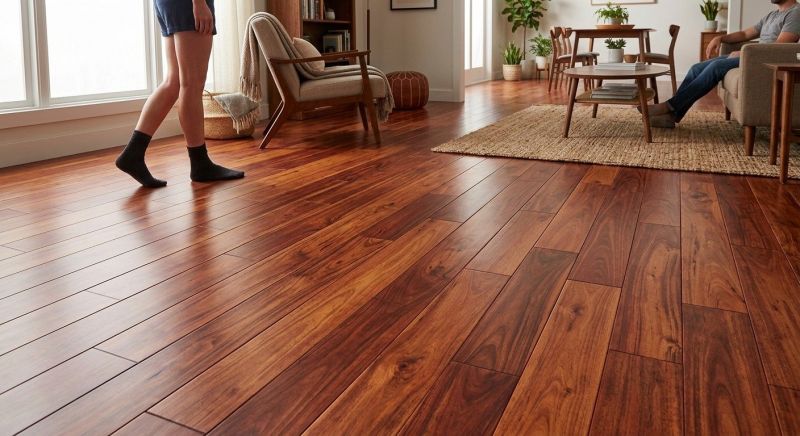 Cherry Floor Installation in Plainville, MA