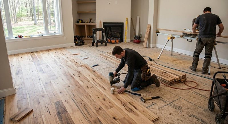 Hickory Floor Installation in Warwick, RI