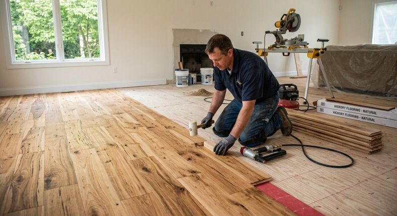 Hickory Floor Installation in Warwick, RI
