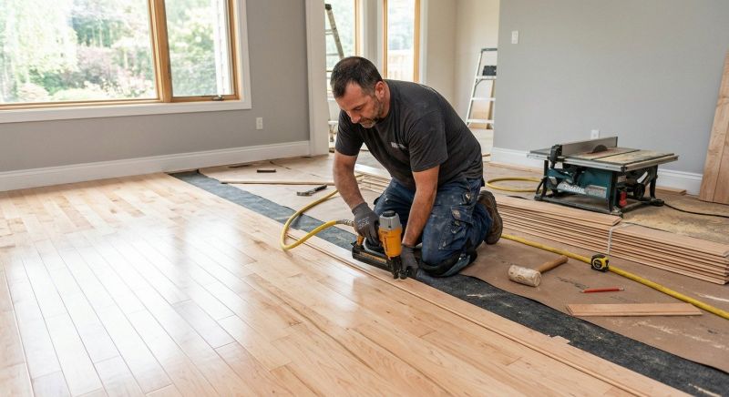 Maple Flooring Installation in Exeter, RI