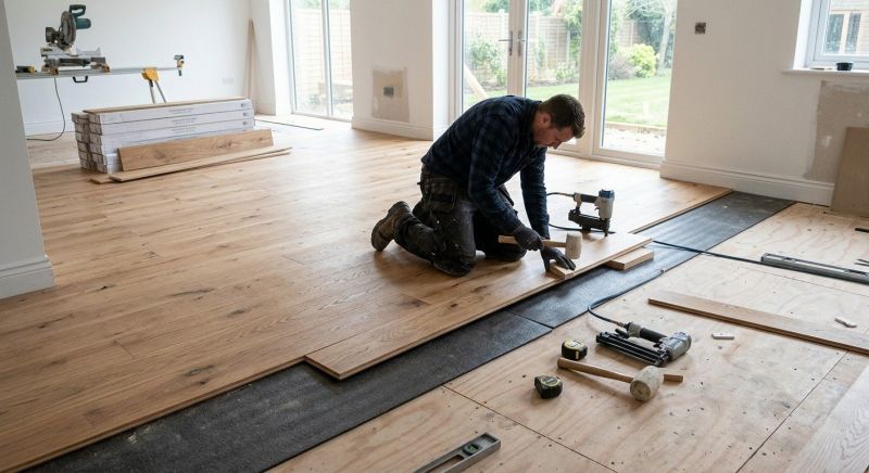 Oak Floor Installation in Coventry, RI
