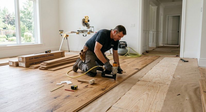Oak Floor Installation in East Providence, RI