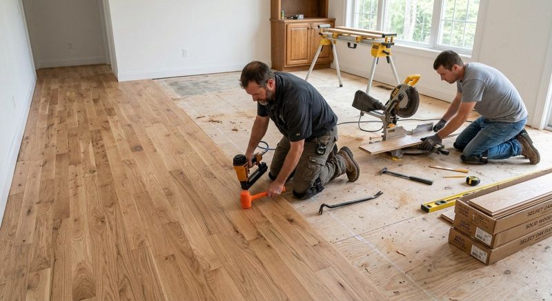 Oak Floor Installation in Providence County, RI