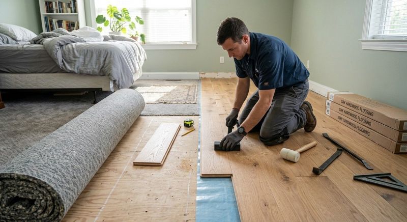 Oak Floor Replacement in Warwick, RI