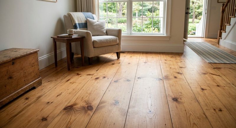 Pine Floor Installation in Warwick, RI