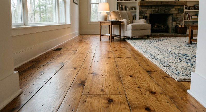 Pine Floor Installation in Warwick, RI