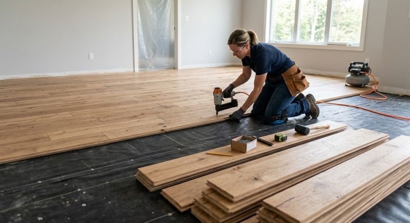 Plank Floor Installation in Warwick, RI