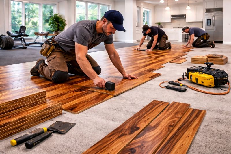Teak Flooring Installation in Warwick, RI