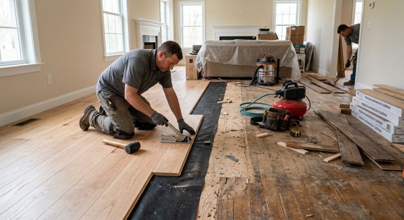 Wood Floor Replacement in Warwick, RI